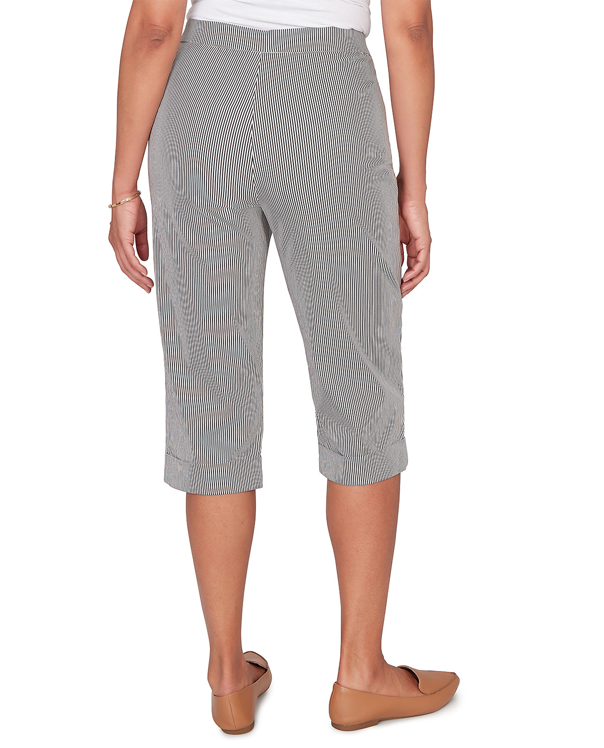 Alfred Dunner Missy Pastel Story Stripe Clamdiggers