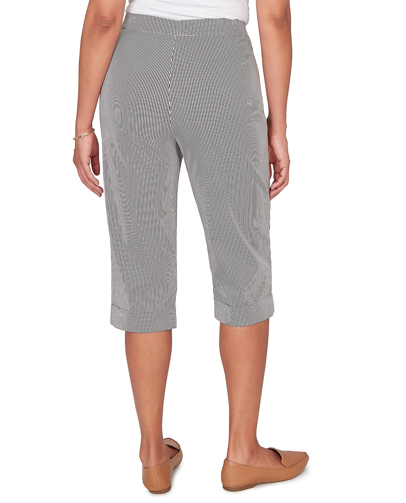 Alfred Dunner Missy Pastel Story Stripe Clamdiggers