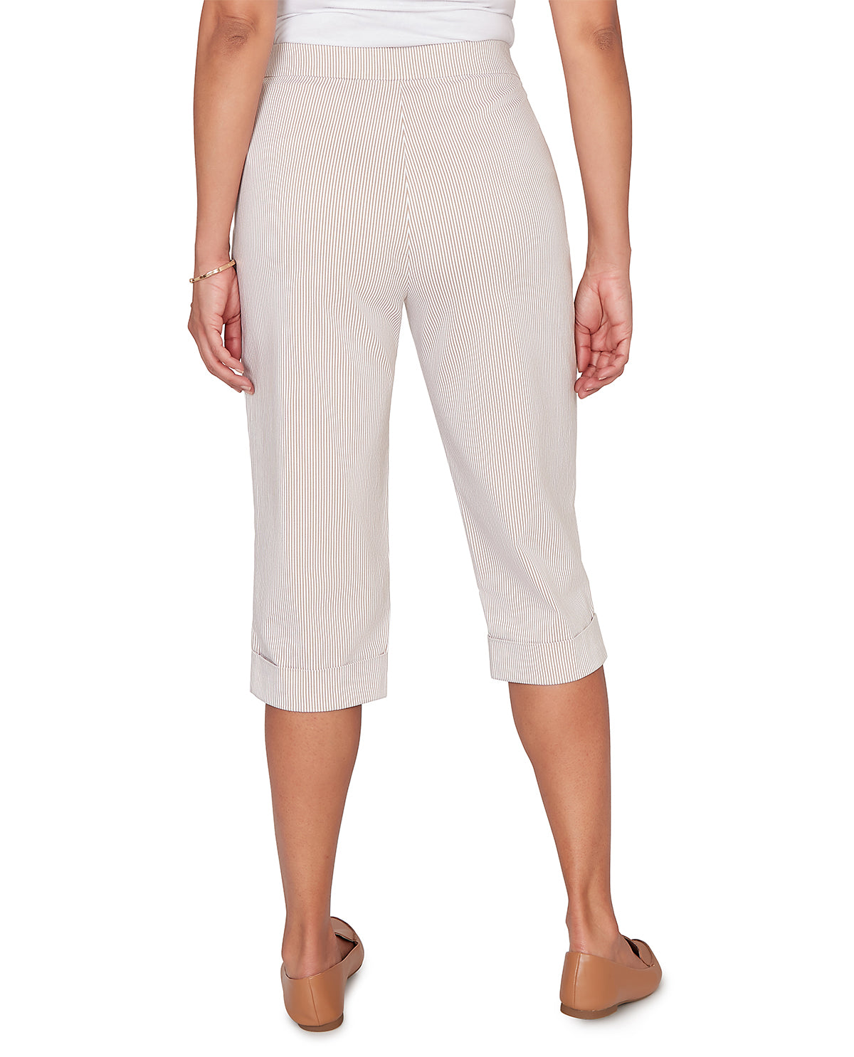 Alfred Dunner Missy Pastel Story Stripe Clamdiggers