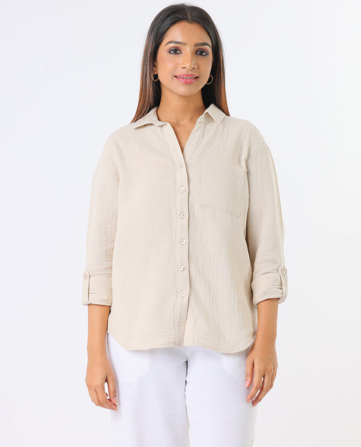 Dash 3/4 Sleeved Gauze Top