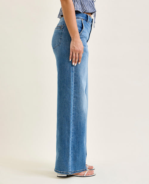 Judy Blue High Waist Trouser Jeans Medium Wash