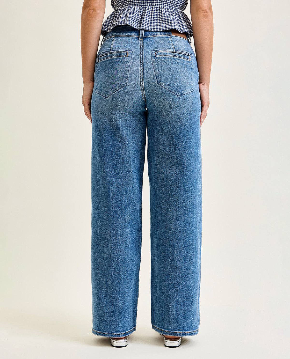 Judy Blue High Waist Trouser Jeans Medium Wash