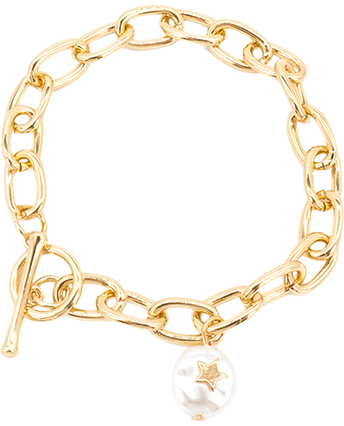 Linked Chain Toggle Bracelet
