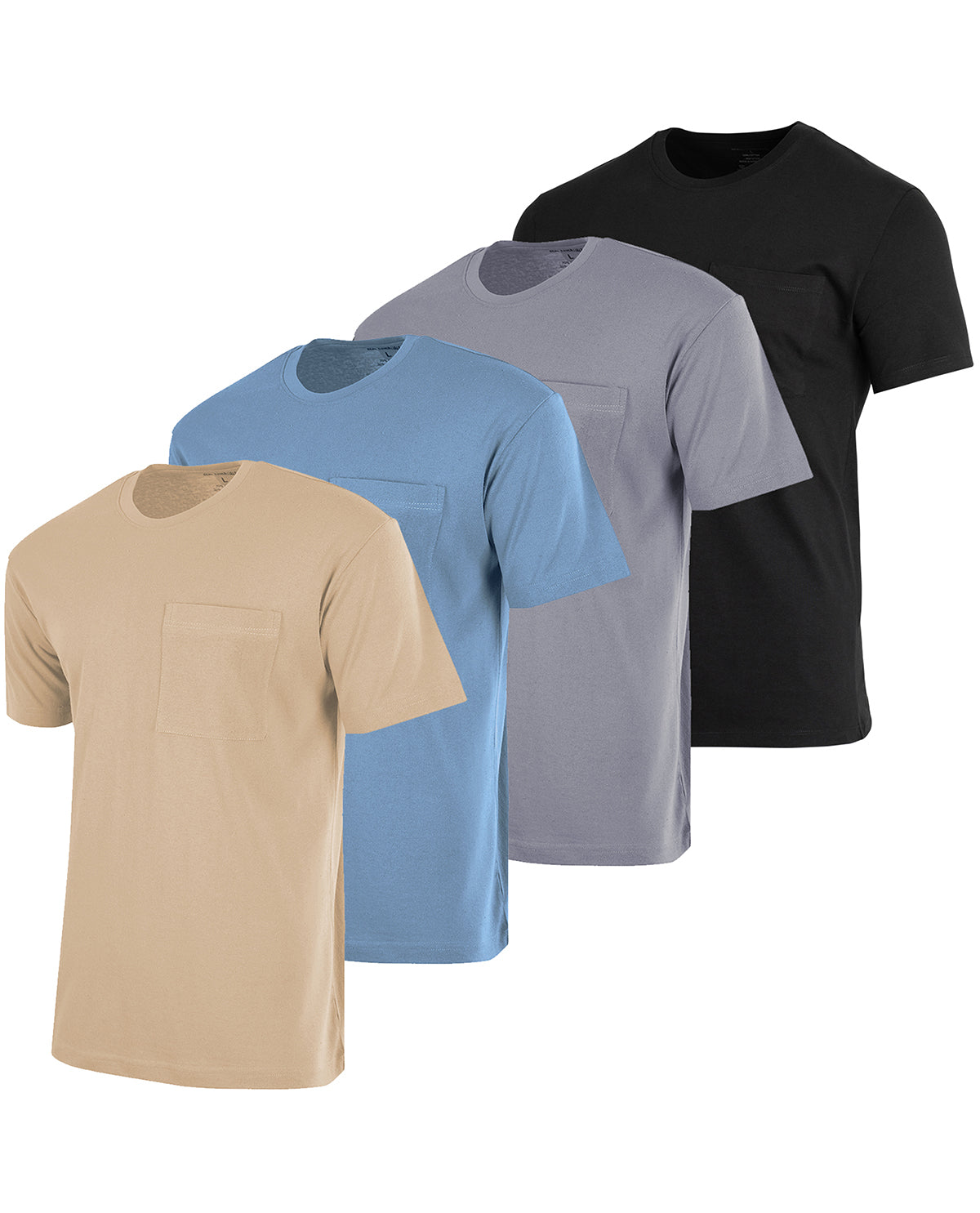 Real Essentials Performance Cotton Short Sleeve Pocket T-Shirt