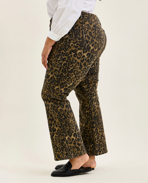 Judy Blue High Waist Bootcut Leopard Print Jeans