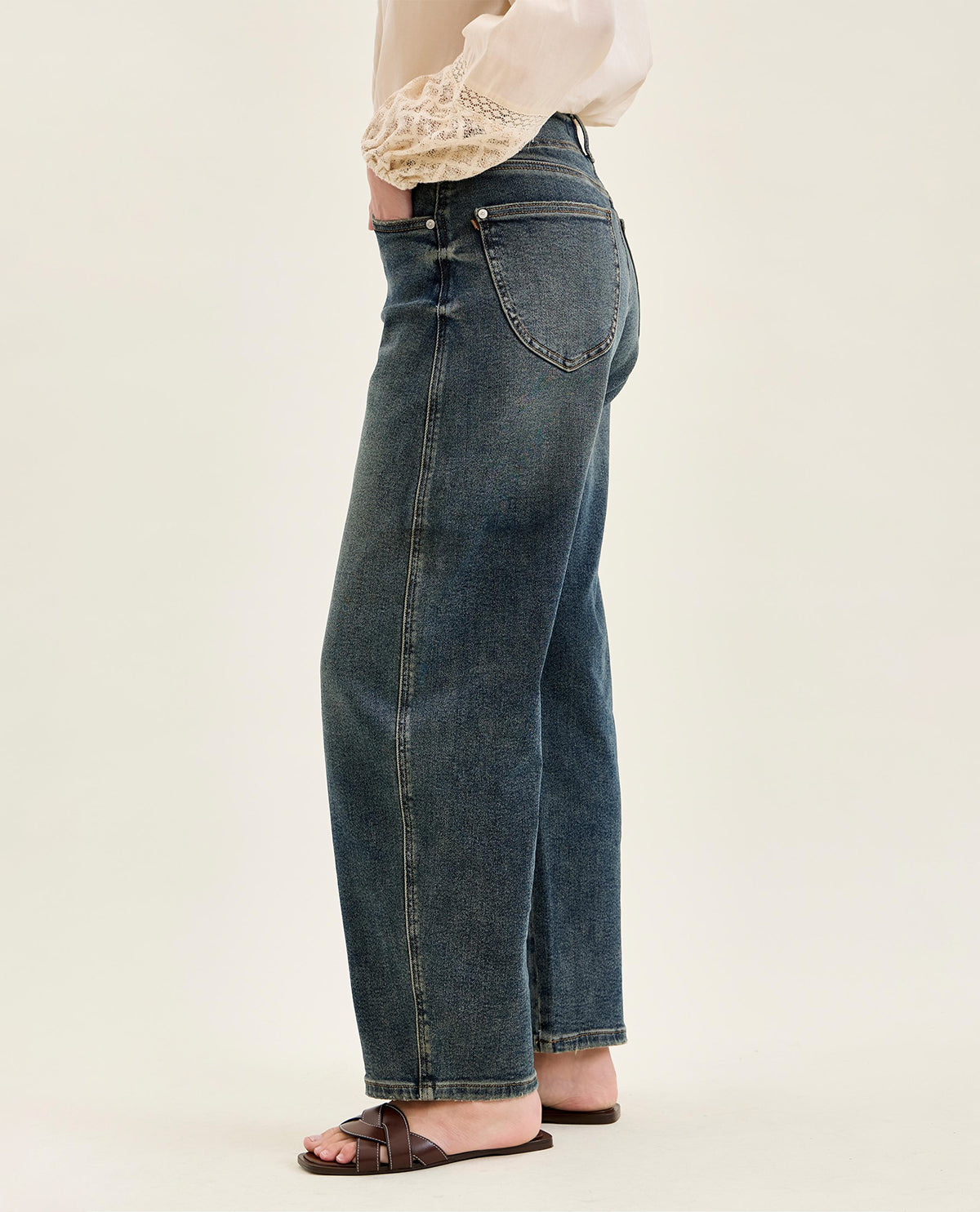 Judy Blue High Waist Straight Ankle Jean Medium Wash