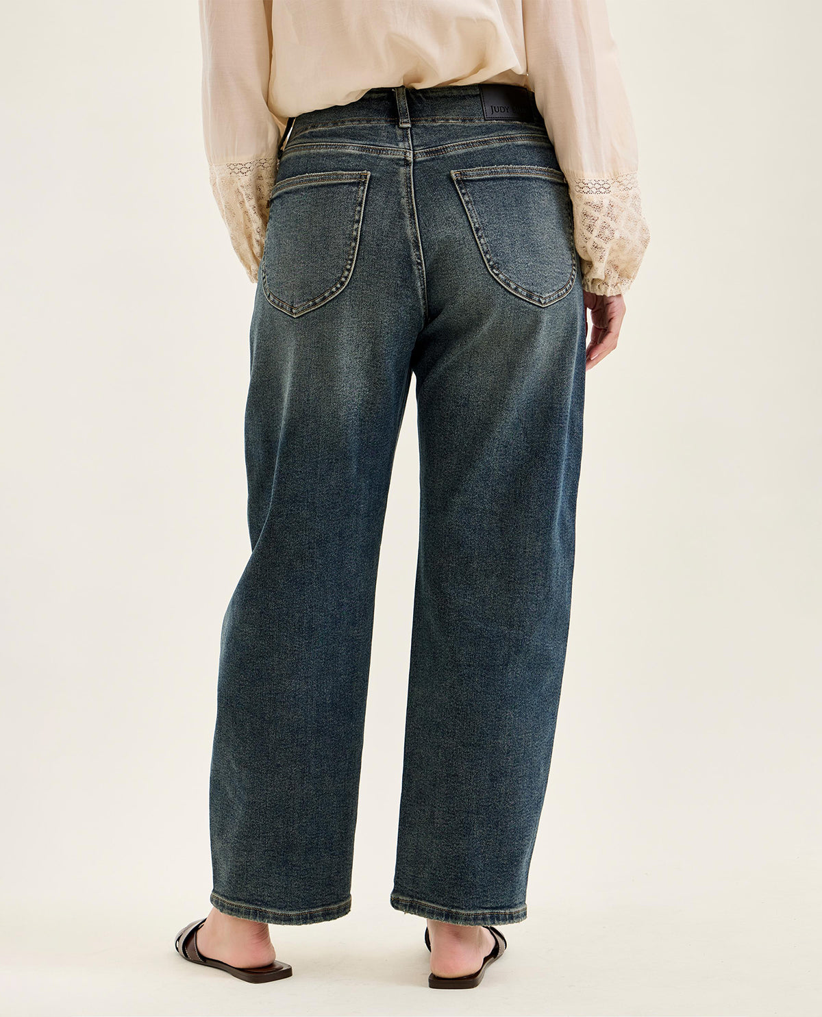 Judy Blue High Waist Straight Ankle Jean Medium Wash