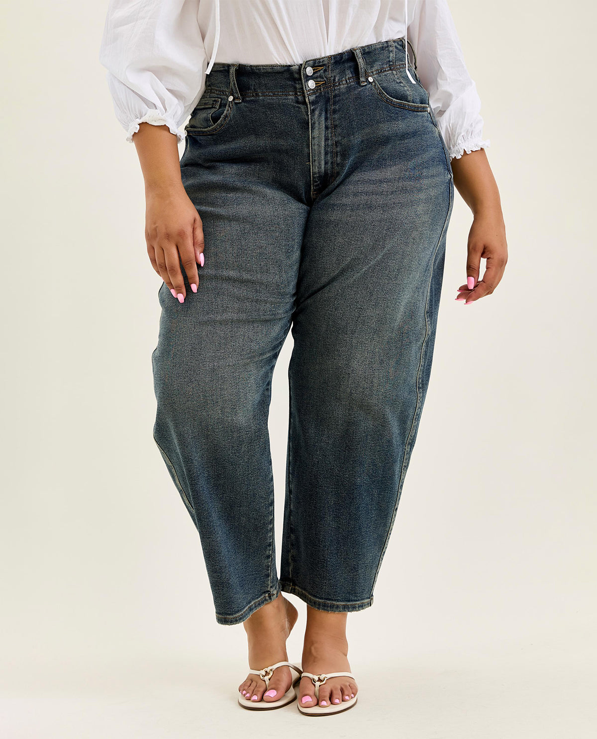 Judy Blue High Waist Straight Ankle Jean Medium Wash