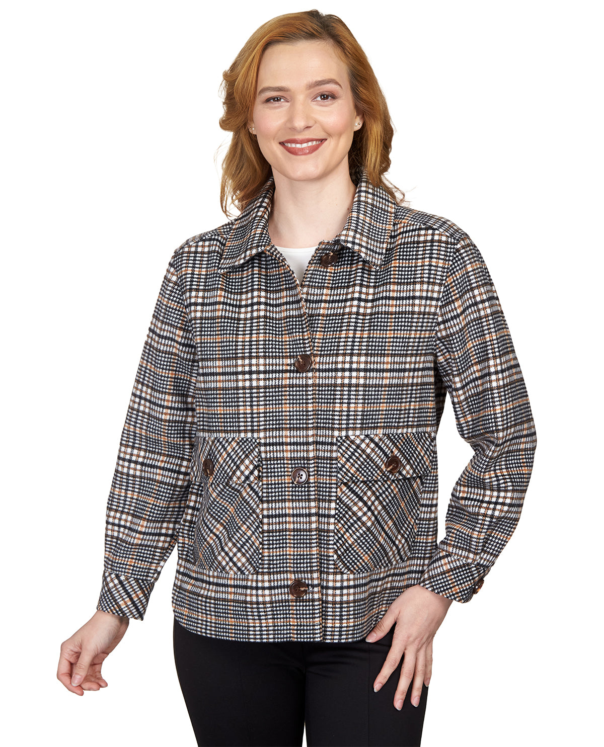 Ruby Road Spot On Plaid Jacket