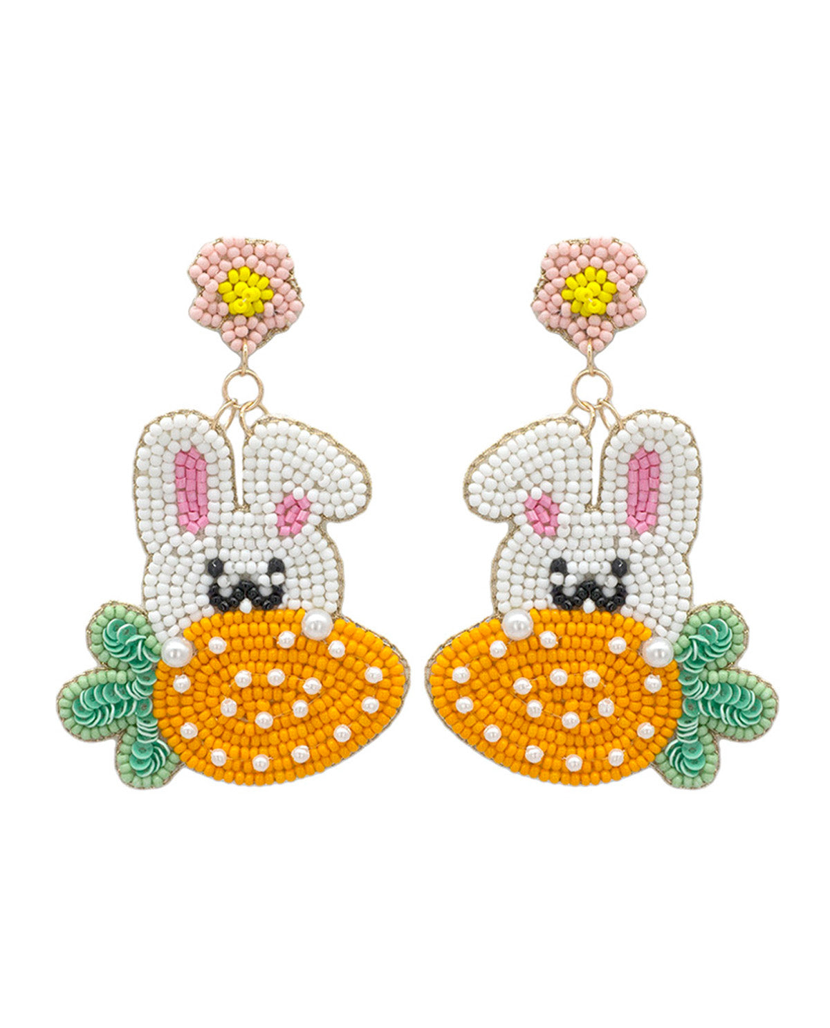 Easter Bunny Carrot Earrings