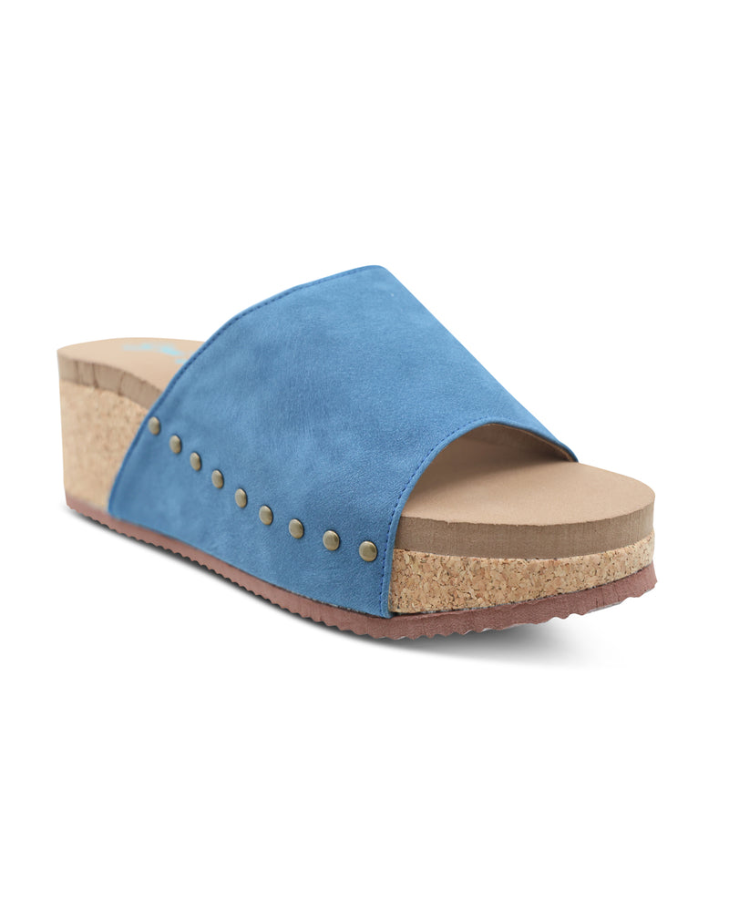 Emi Kay Navy Savannah Wedge Sandal