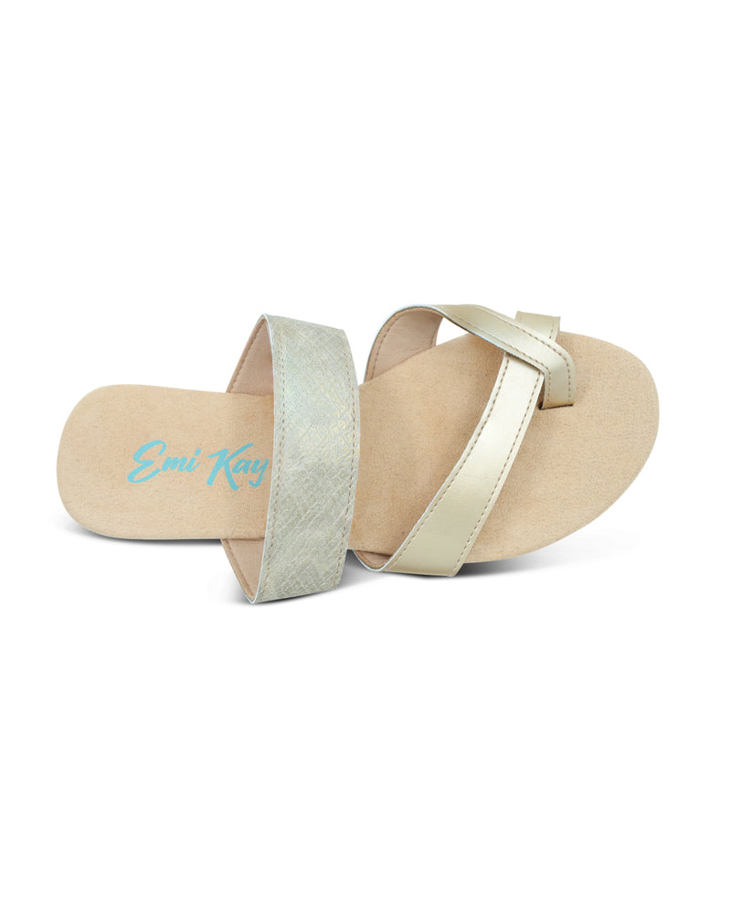 Emi Kay Laurie Gold Sandal