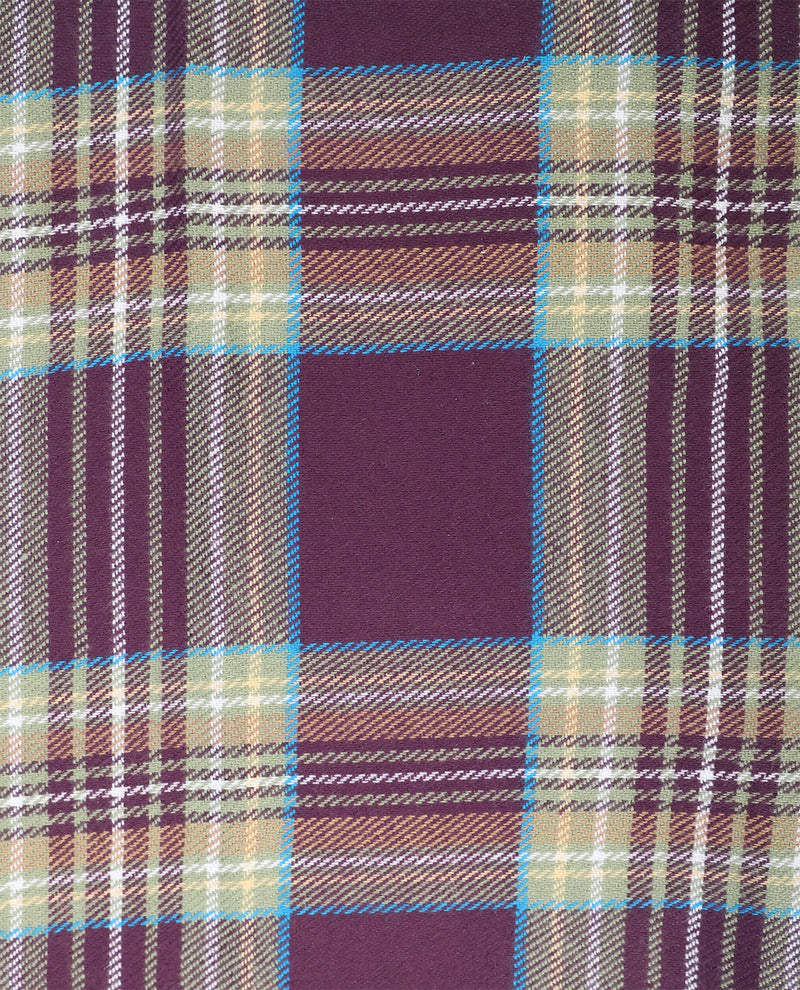 Softer Than Cashmere Navy/Purple Plaid Scarf