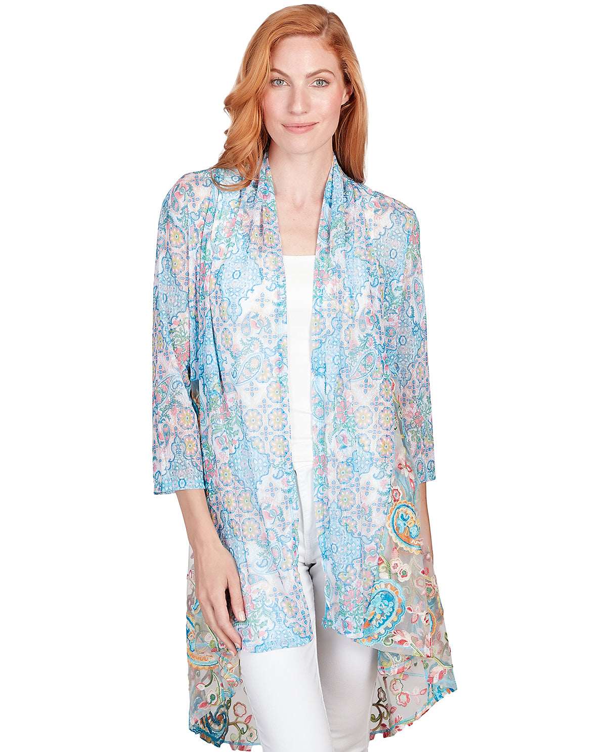 Ruby Road Garden Variety Paisley Combo Cardigan