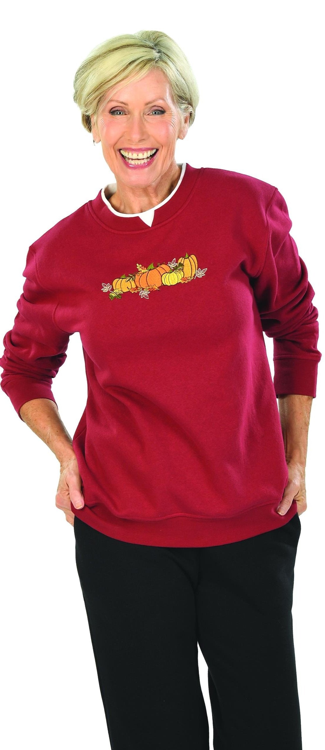 Speculation Missy Embroidered Fleece Pullover