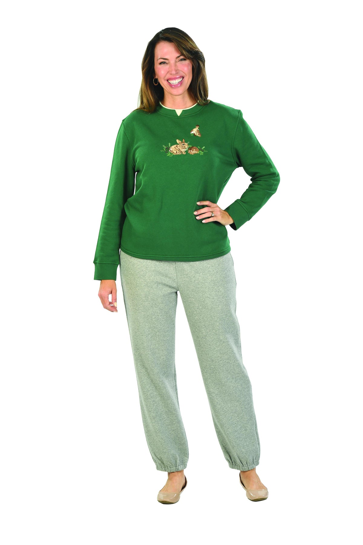 Speculation Women's Fashion Embroidered Fleece Pullover