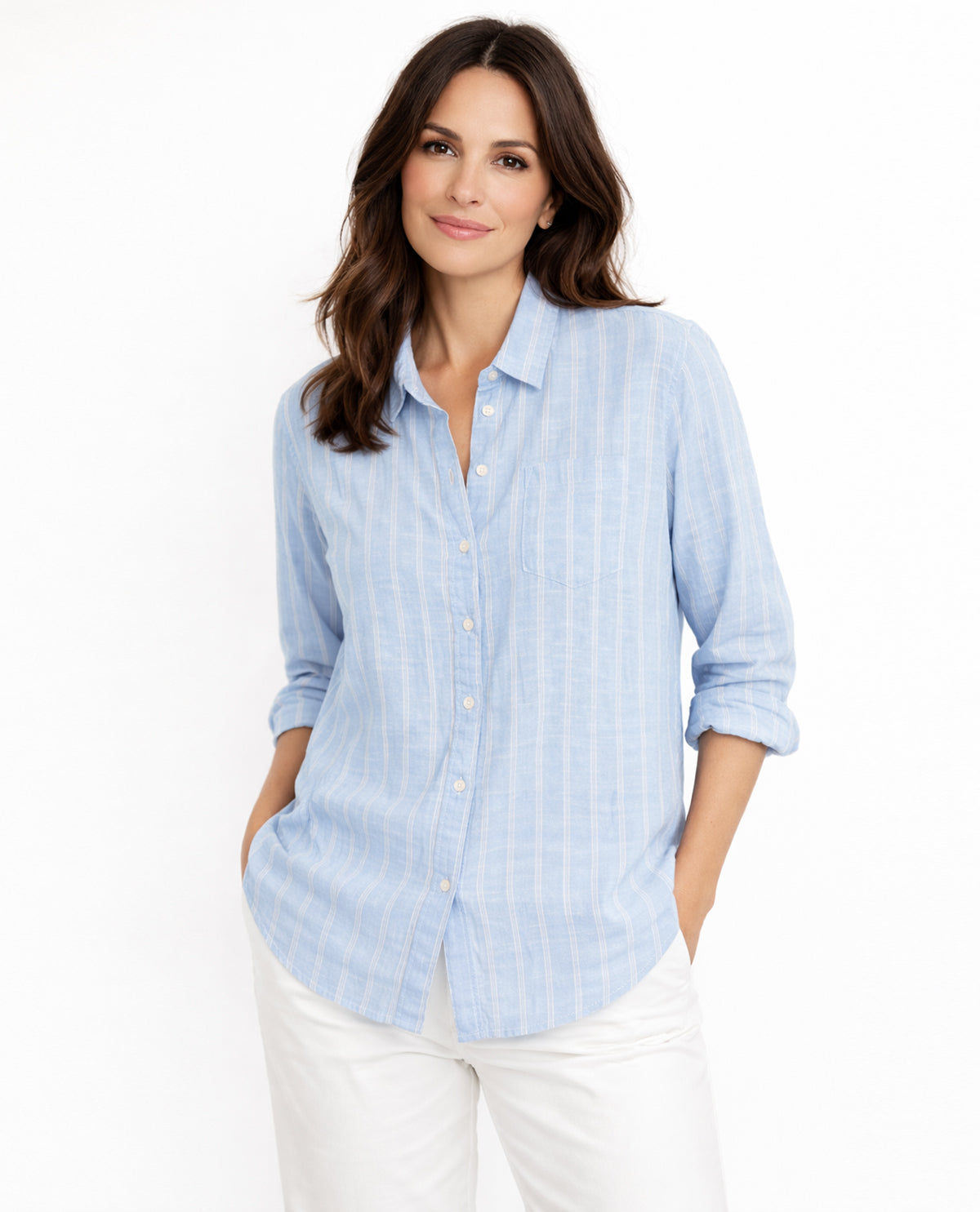 Dash 3/4 Sleeve Linen Top