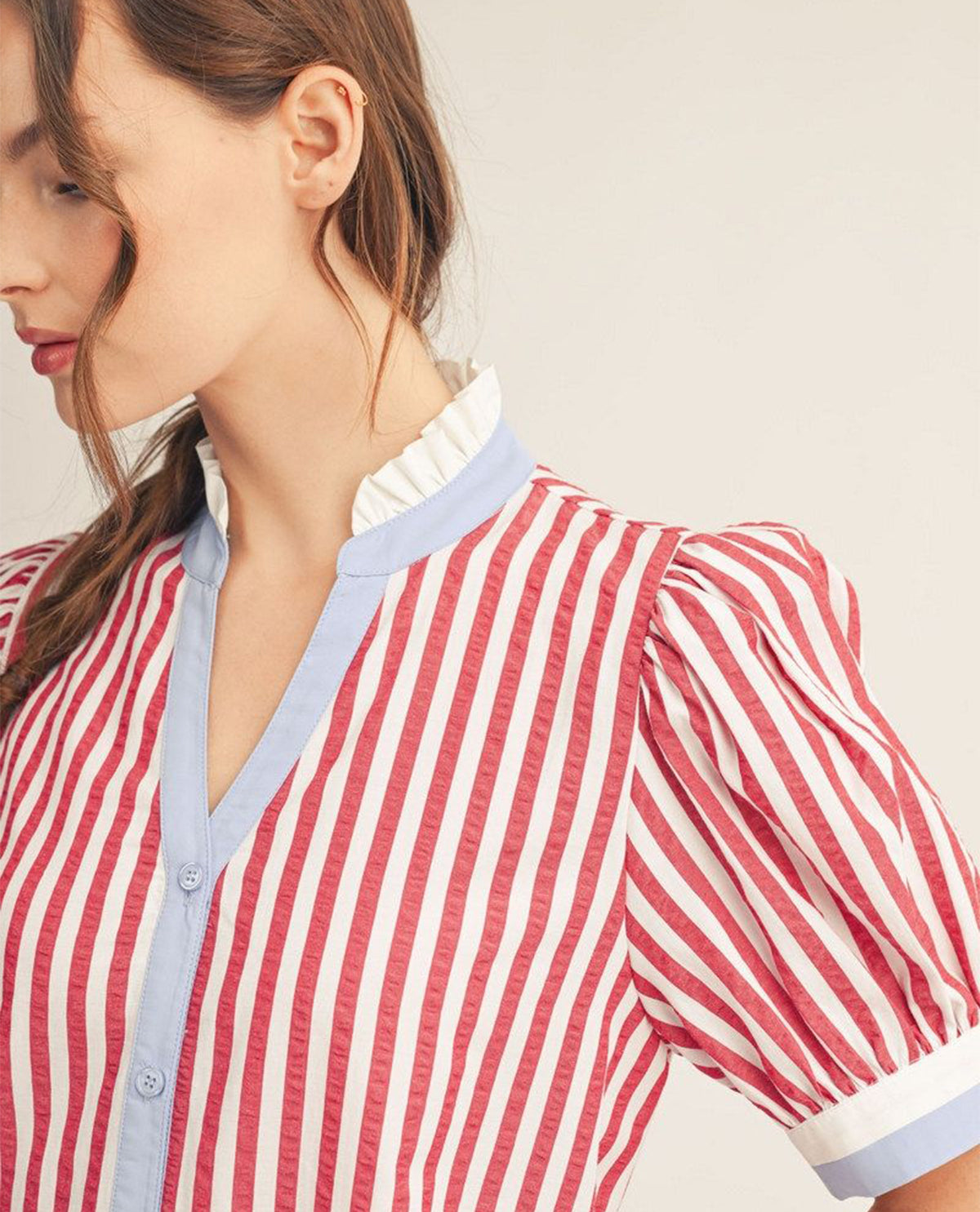 Jodilf Stripe Dress With Contrast Trim
