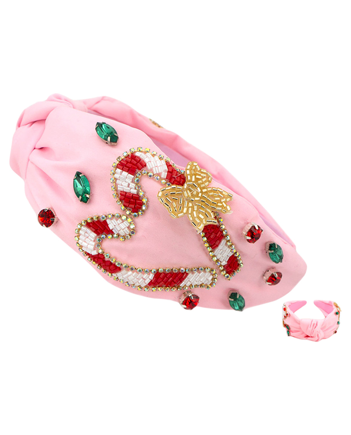 Candy Cane Hearts Sequin Headband