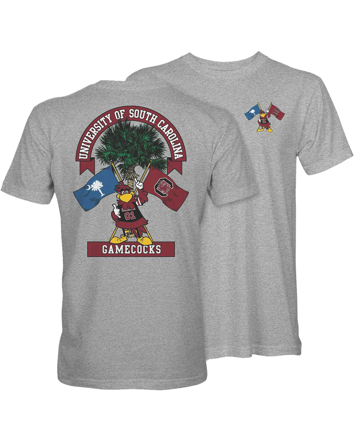 Men's Cocky SC & USC Flag Short Sleeve Tee