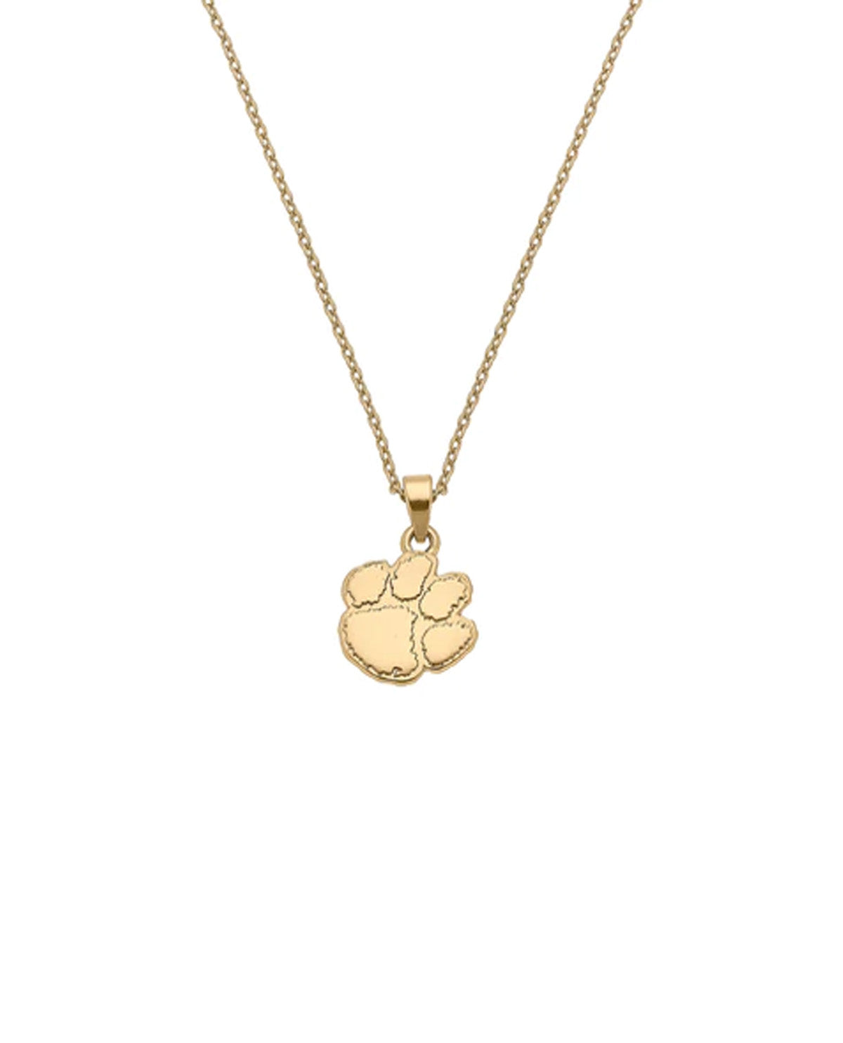 Clemson Tigers 24K Gold Plated Pendant Necklace