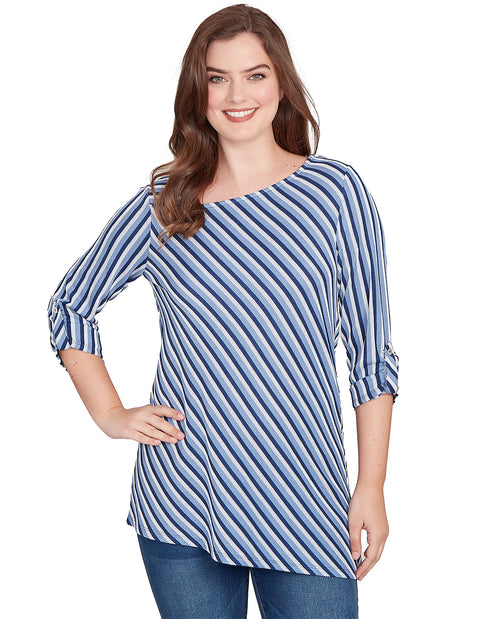 Ruby Road Nouveau Chic Ottoman Knit Top