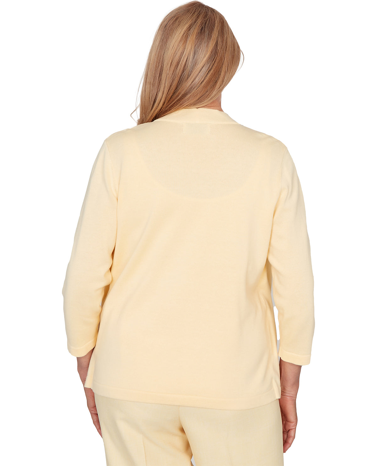 Alfred Dunner Missy Al Fresco Biadere 2fer Sweater