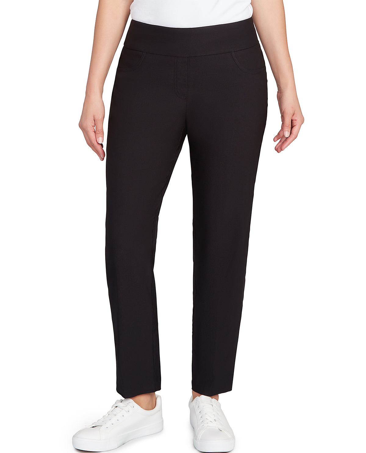 Ruby Road Autumn Garden Silky Ankle Pant Black