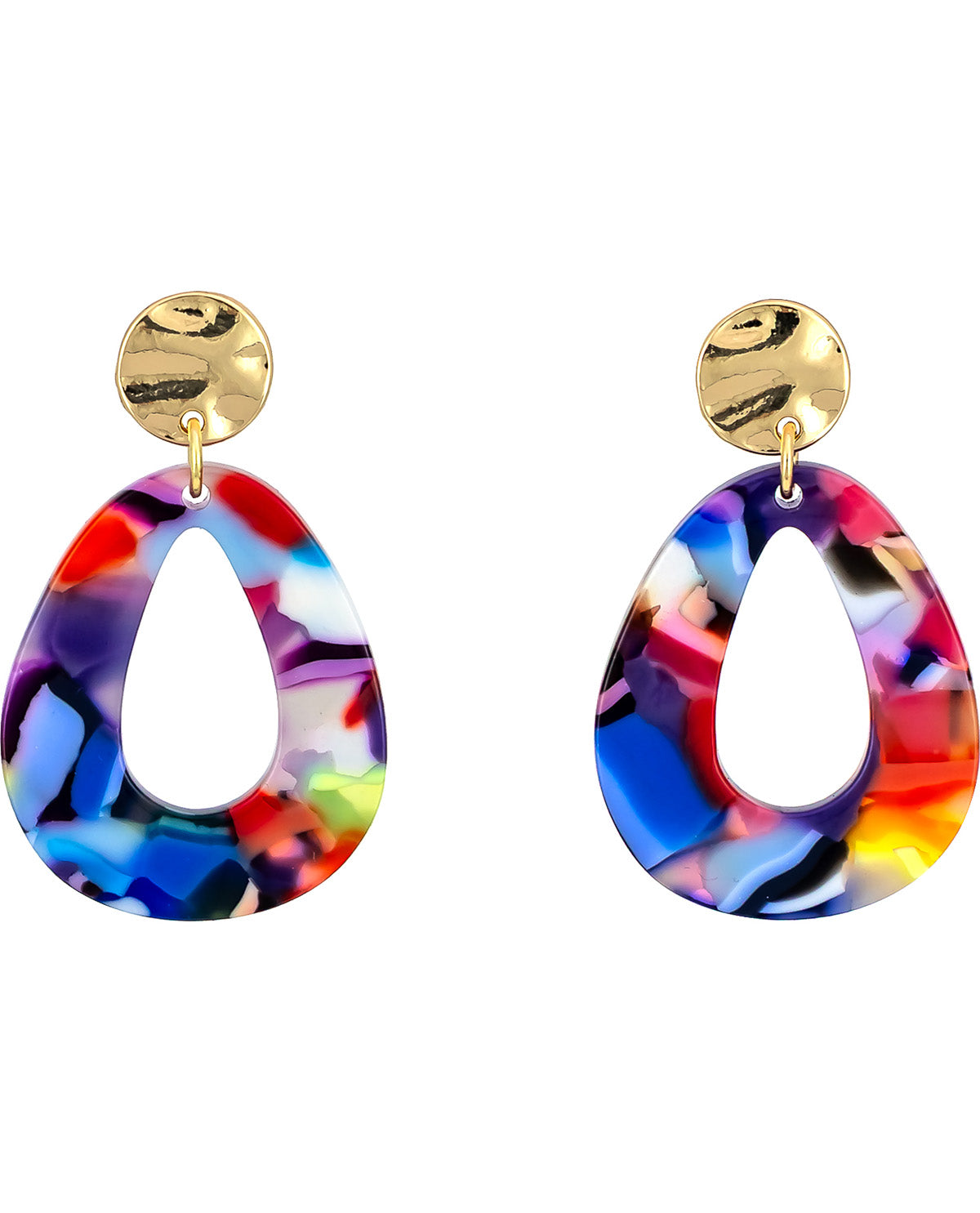 Studio By Dauplaise Gold Open Teardrop Earrings