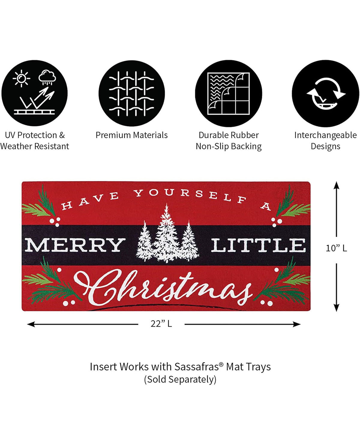 Merry Little Christmas Sassafras Switch Mat