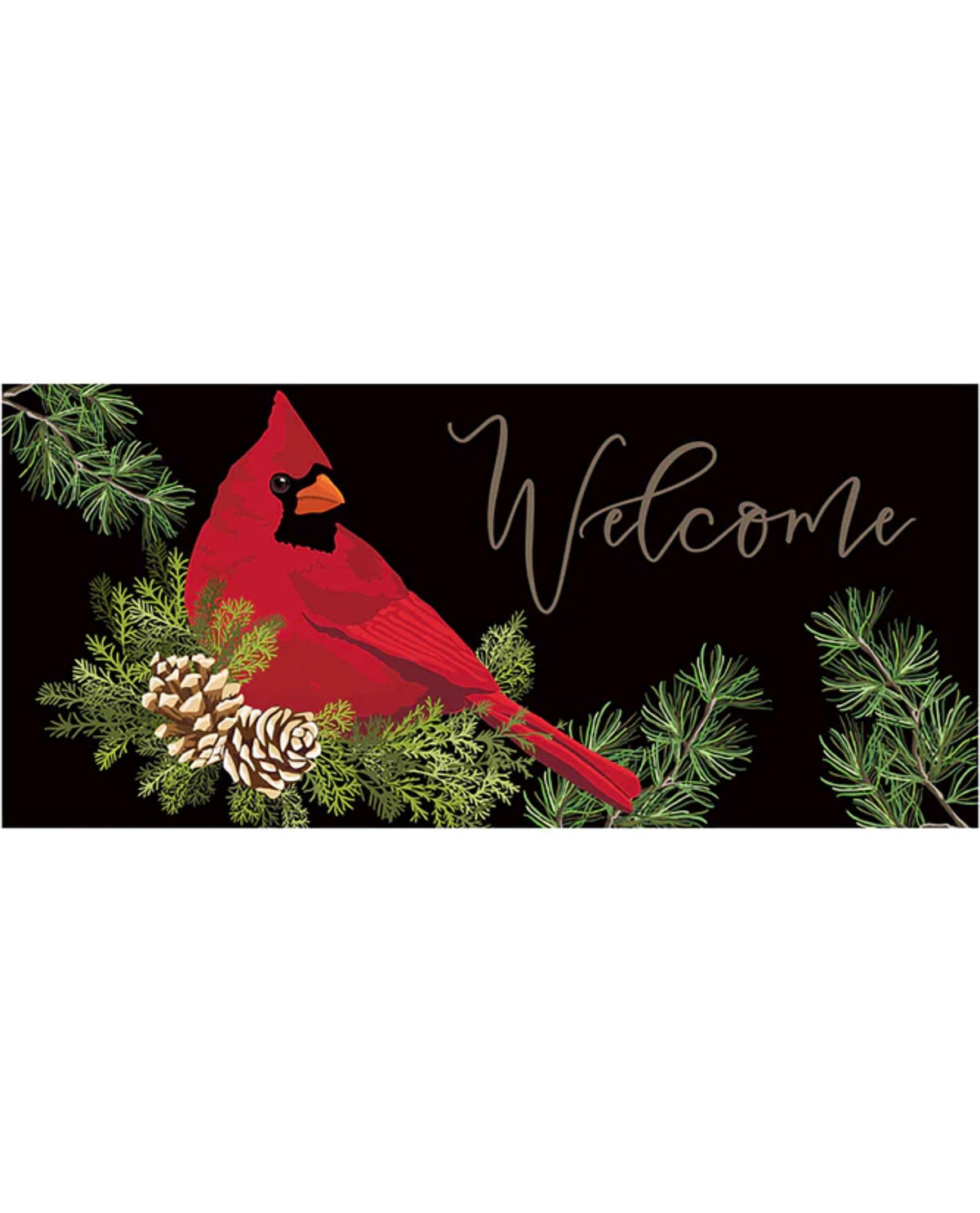 Cardinal And Evergreen Sassafras Switch Mat