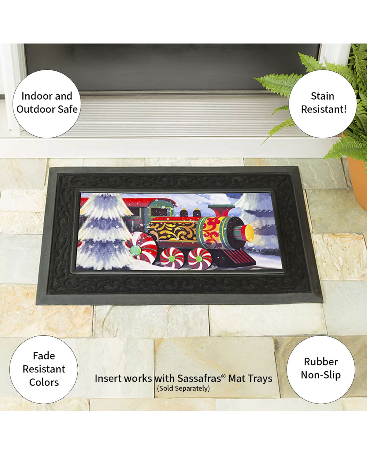 Home For The Holidays Train Sassafras Switch Mat