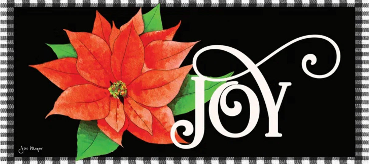 Joy Poinsettia Holiday Sassafras Switch Mat