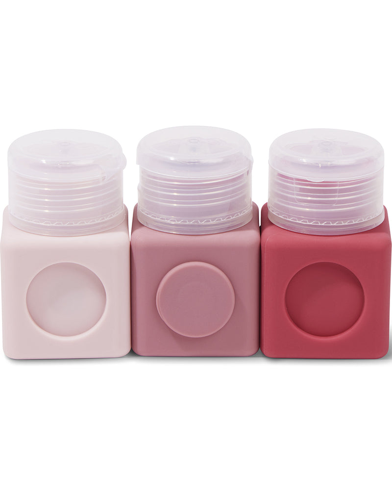 3PC Magnetic Travel Bottles Pink