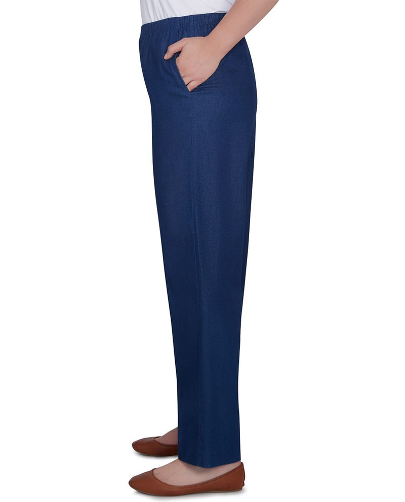 Alfred Dunner Petite Denim Pant Short