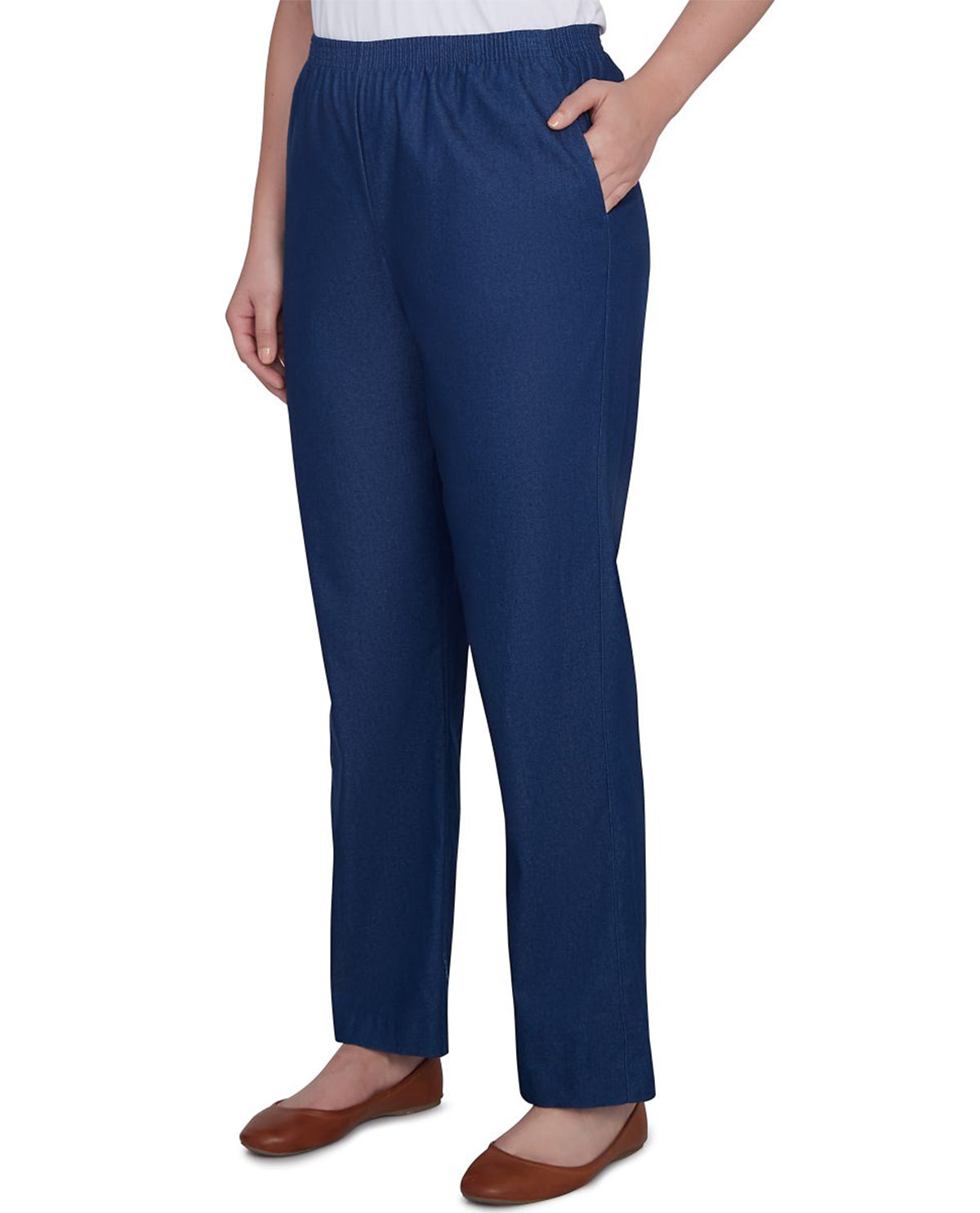 Alfred Dunner Denim Pant Short