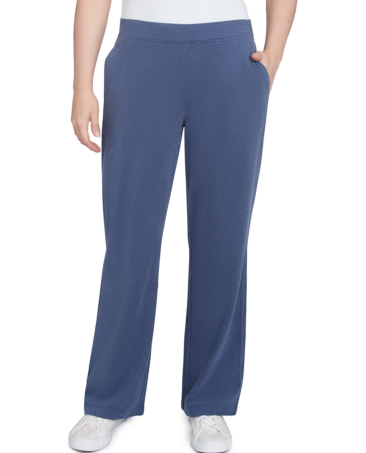 Ruby Road Petite Casual Luxe Pullon Rib Straight Pant