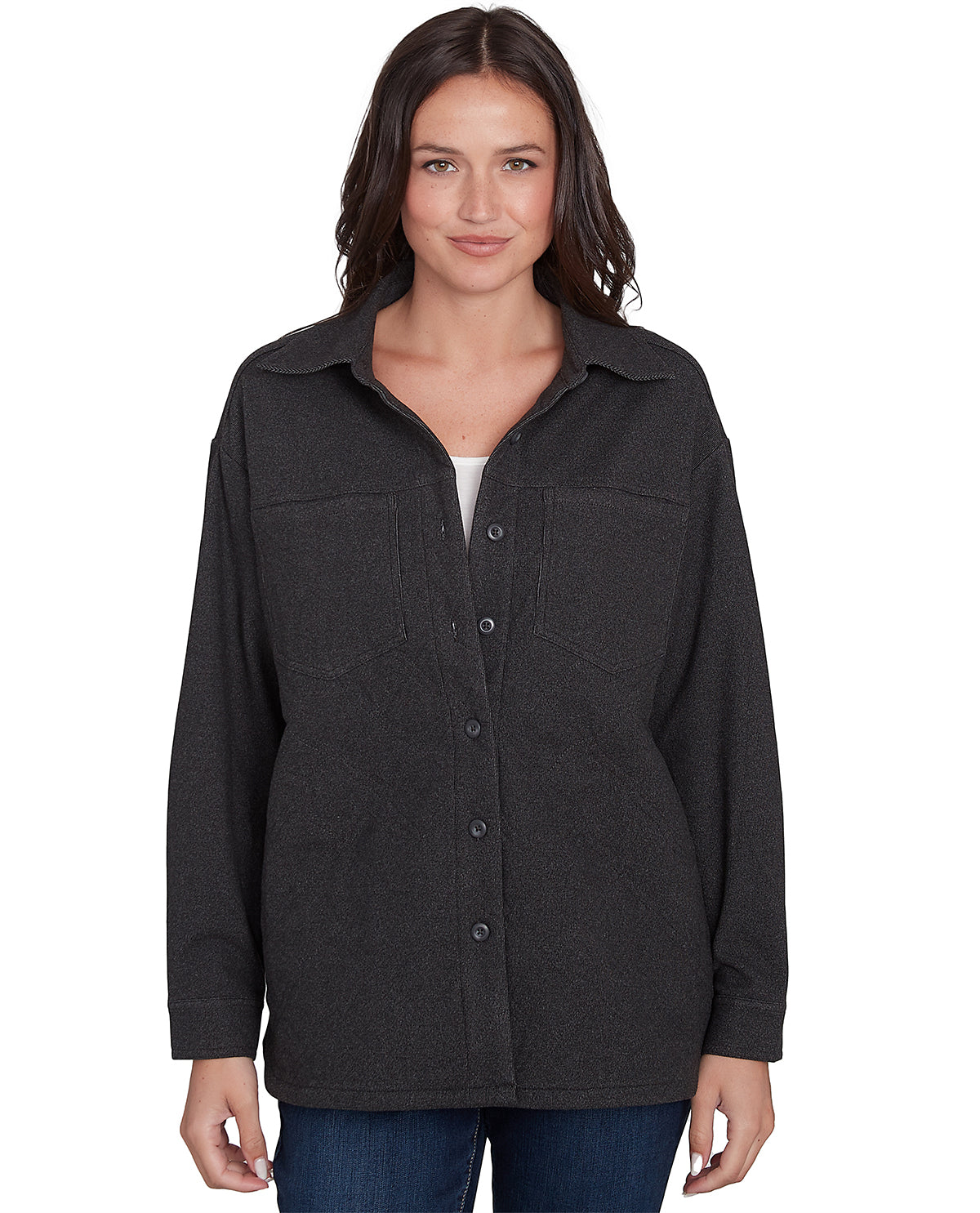 Ruby Road Missy Casual Luxe Rib Pocket Jacket