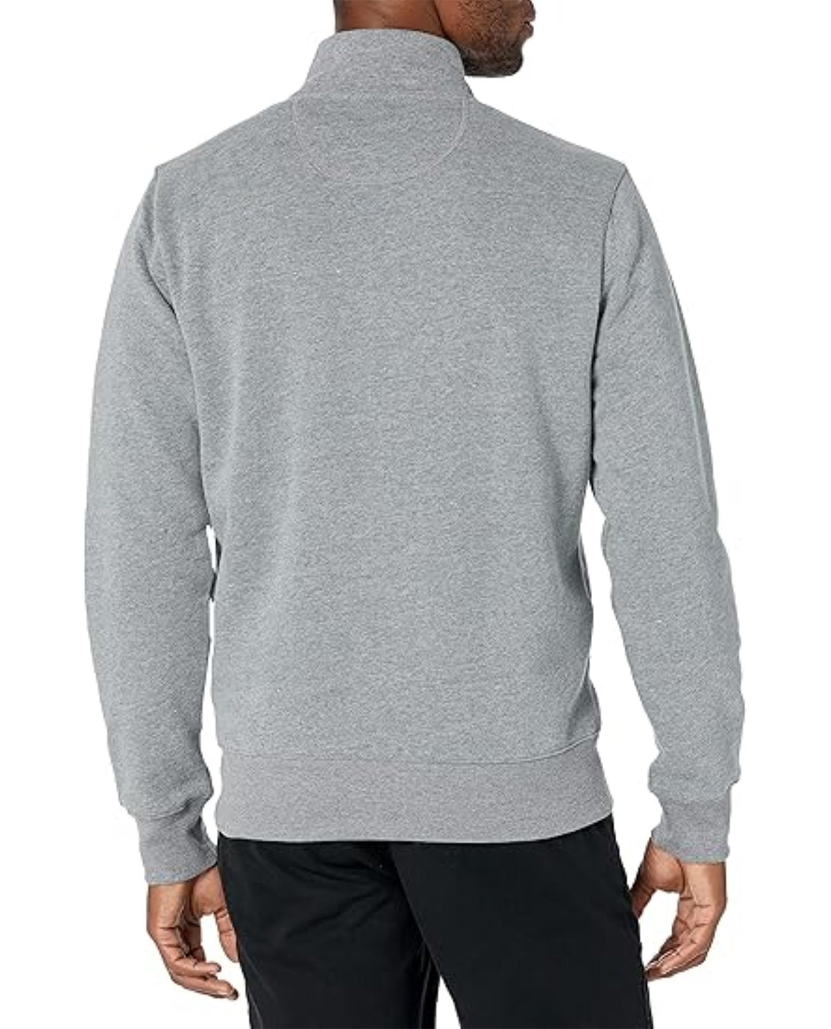 Real Essentials Men's Full Zip Mock Neck Sweatshirt