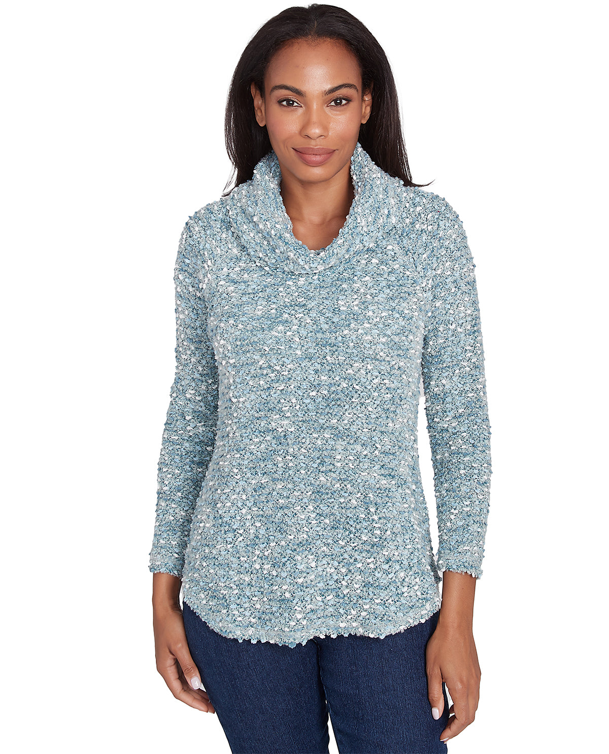 Ruby Road Missy Must Haves II Long Sleeve Cowlneck Pullover Top