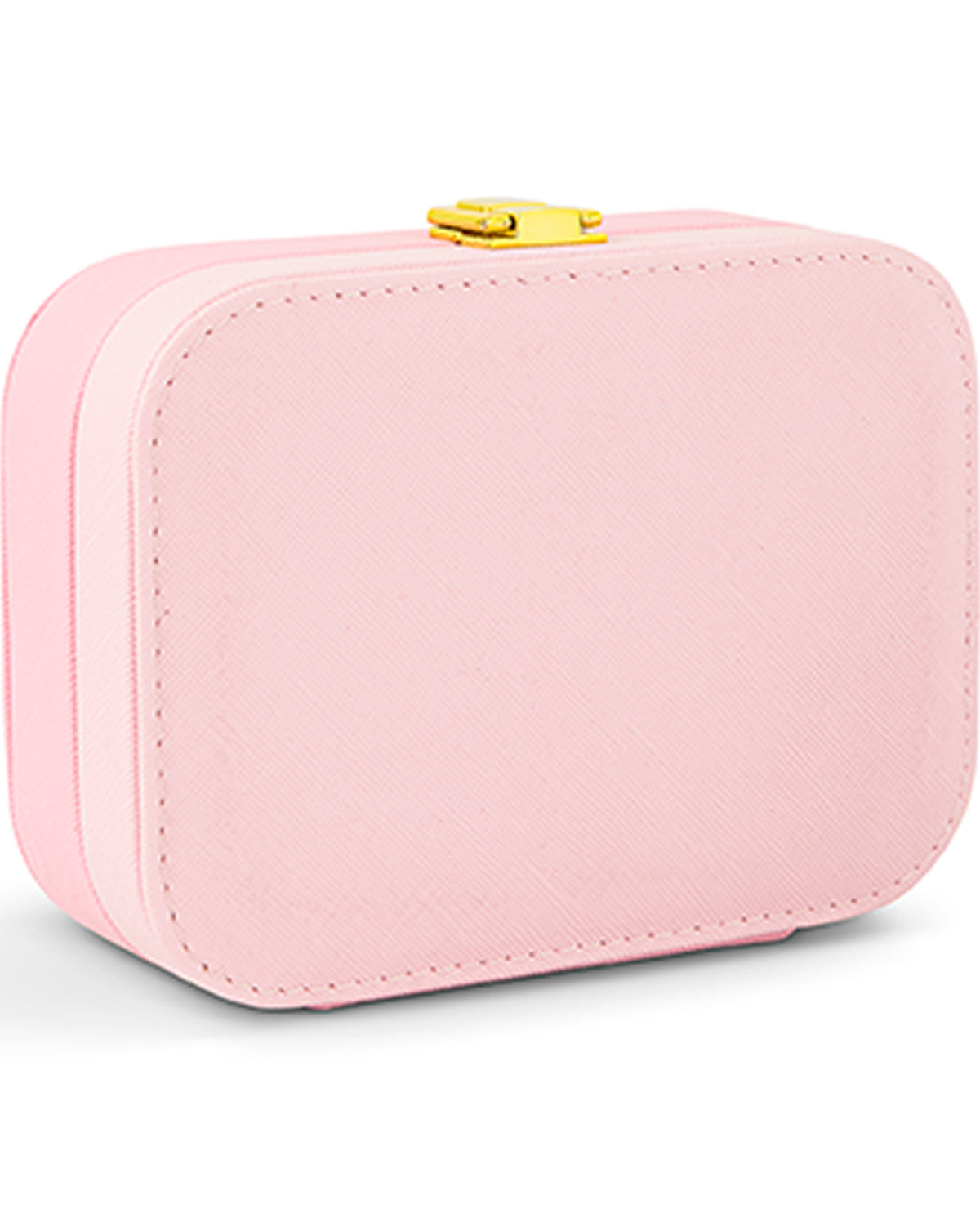 2-Tone Rectangle Jewelry Organizer With Clasp Pink