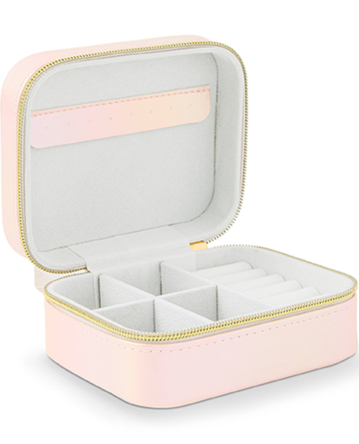 Mini Rectangle Travel Jewelry Organizer Iridescent