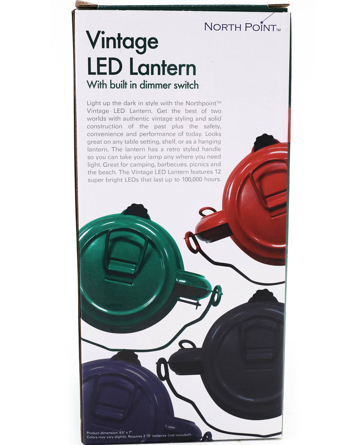 Vintage Navy Blue LED Dimmable Lantern