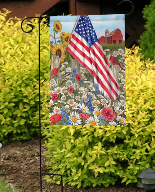 America The Beautiful Summer Garden Flag