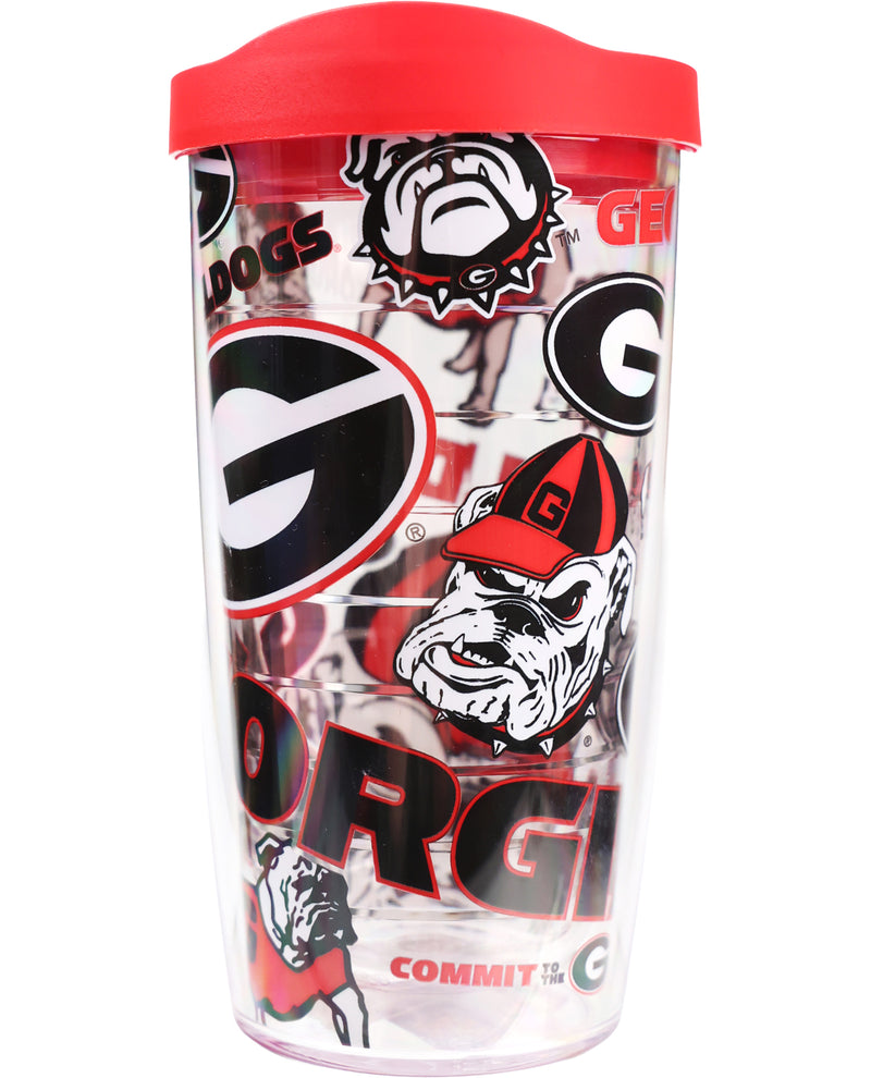 16oz. Tervis Georgia Bulldogs All Over Classic Tumbler with Slider Lid