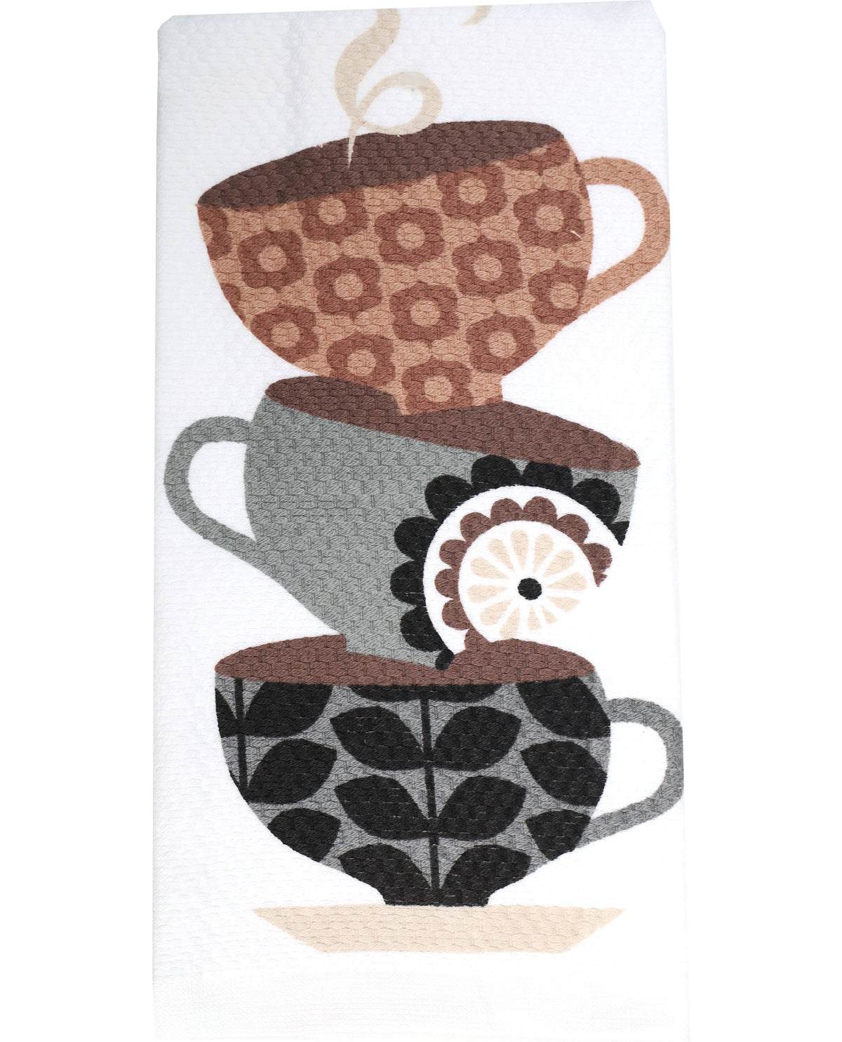 Coffee Cups Decorative Kitchen Towel