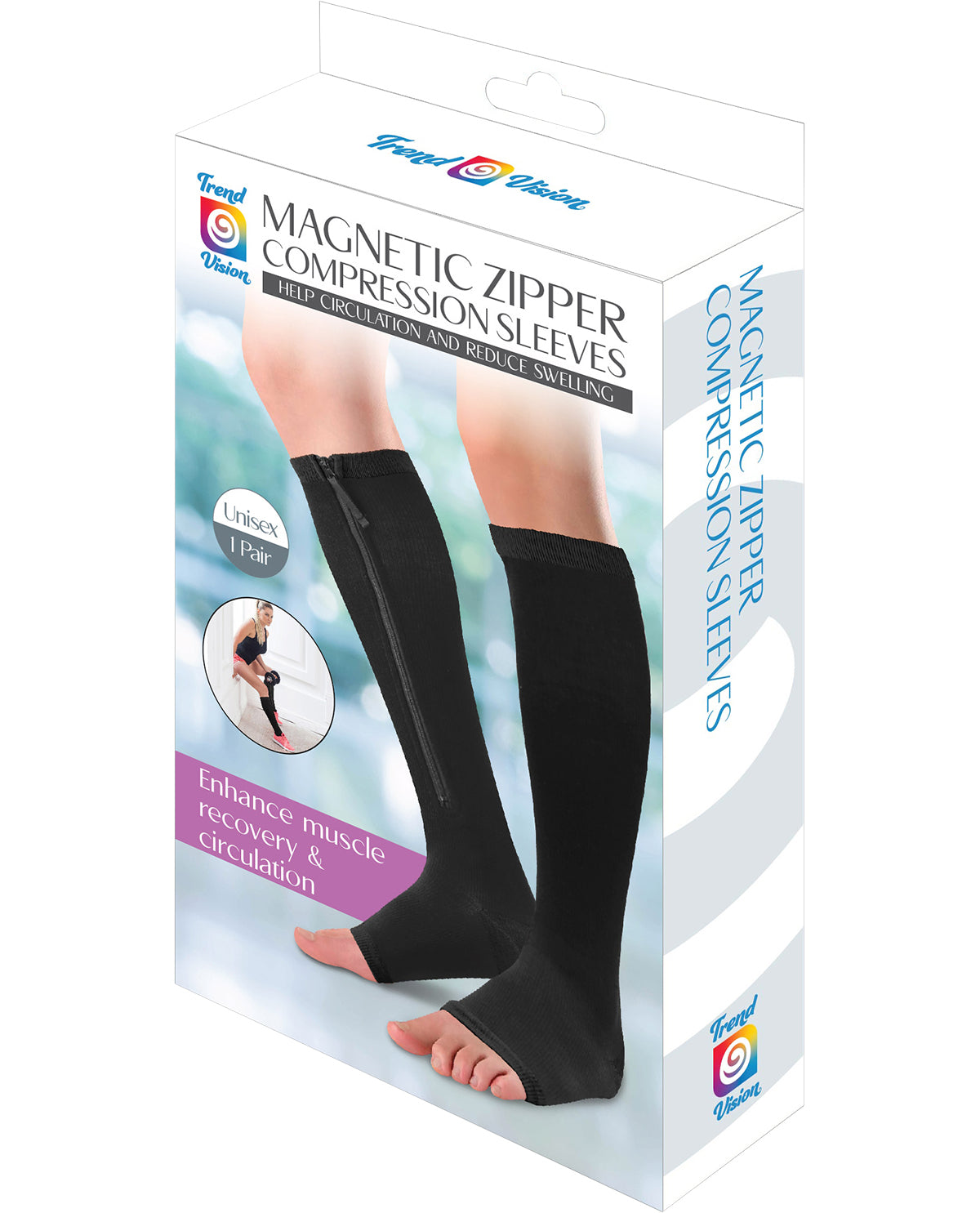 Magnetic Zipper Compression Socks