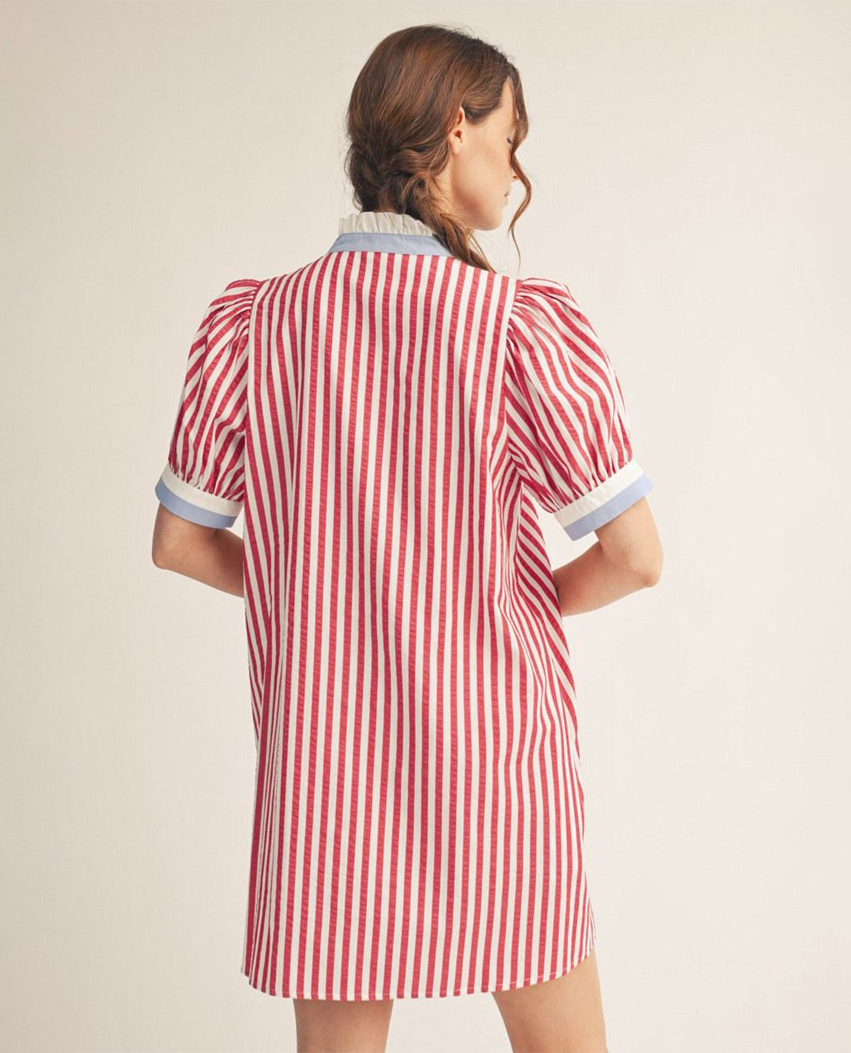 Jodilf Stripe Dress With Contrast Trim