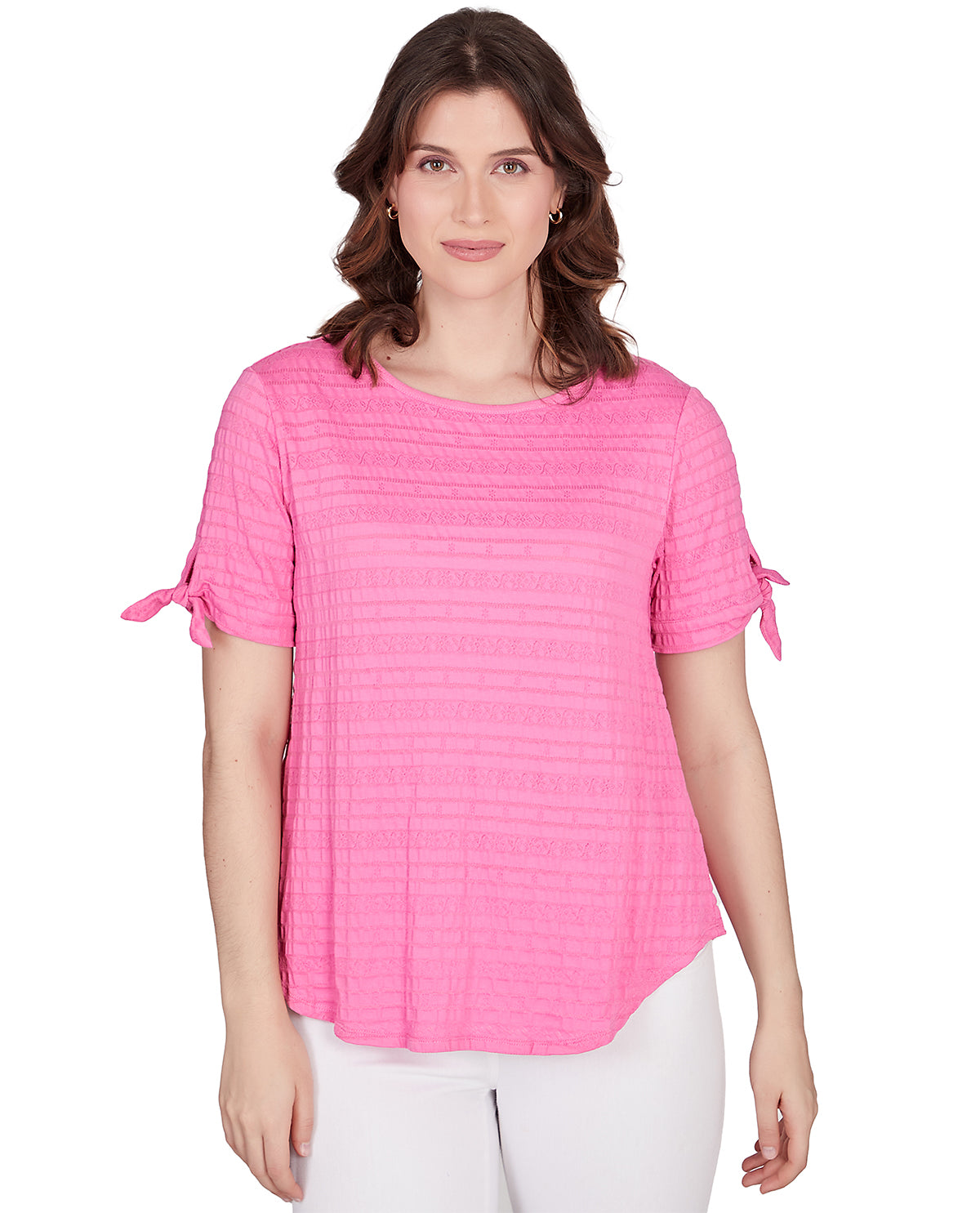 Ruby Road Tropical Twist Short Sleeve Smock Top