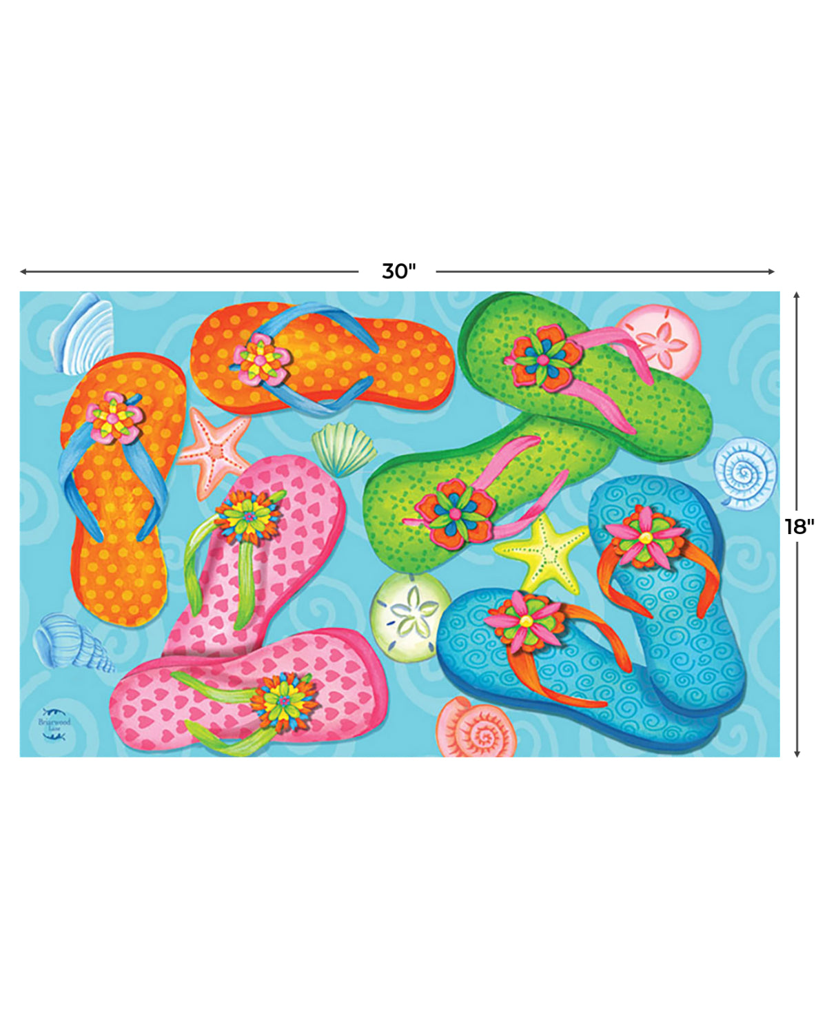 Summer Flip Flops Doormat